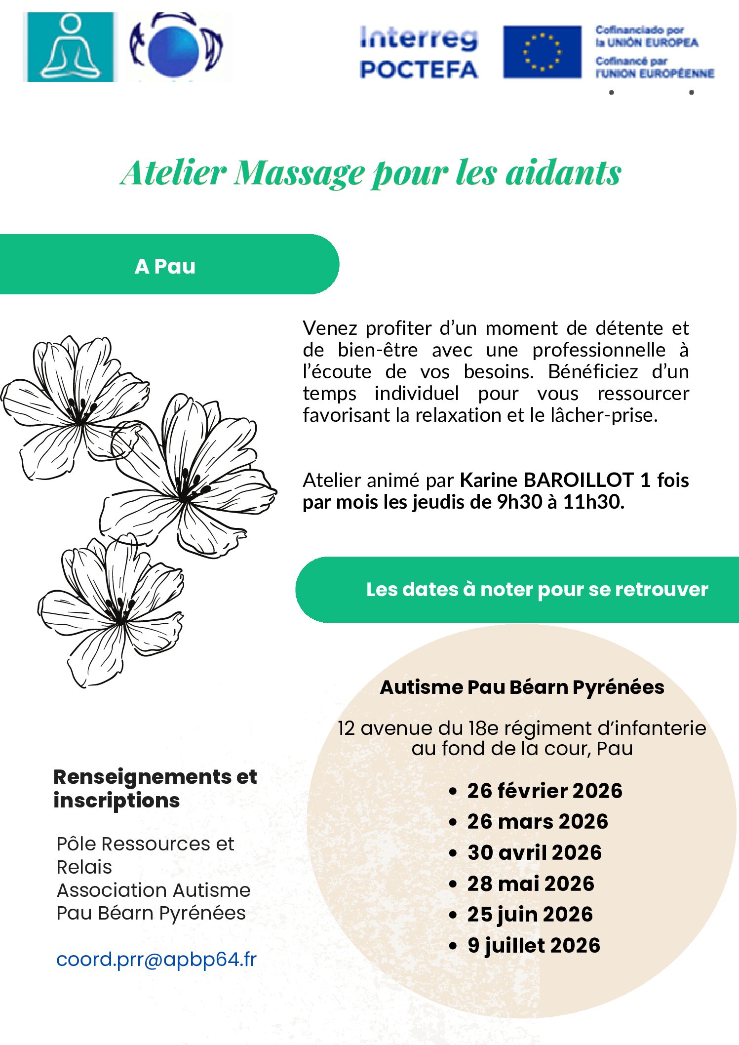 2026 Atelier Massage des aidants Pau